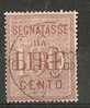 1884 REGNO USATO SEGNATASSE 100 LIRE - RR6154 - Strafport