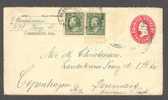 United States Uprated Postal Stationery Berkeley Cal. 1910 Copenhagen Denmark Deluxe Arrival KJØBENHAVN *STR* SCARCE !! - 1901-20