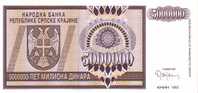 CROATIE   5 000 000 Dinara  Emission De 1993   Pick R11a     ***** BILLET NEUF ***** - Croacia