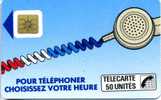 Ko 46-410  CORDON   50u  Puce SO2  VARIETE IMPRESSION EN BIAIS RECTO+VERSO !!!! - Telefonschnur (Cordon)