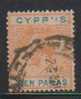 Cyprus Used Hinged 1912, KGV 10pa Used, As Scan - Zypern (...-1960)