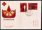 FDC 1977 Blood Donation Stamps Medicine Health Red Cross Donor - Primo Soccorso