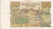 - ALGERIE - BILLETS - 1970 - 100 - CENT DINARS - N° U .056 - 99780 - Algerien