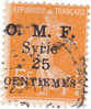 France (Colonies & DOM - TOM) Syrie Overprint O M F 25 Centimes. - Sonstige & Ohne Zuordnung