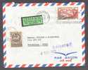 Sweden Airmail Par Avion Postage Due T-Cancelled Lösen Label Cover 1971 From France - Covers & Documents