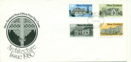 New Zealand FDC 1980  Architecture  Houses - FDC