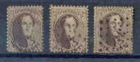 Belgie - Belgique Ocb Nr :  14 - 14A - 14B    (zie  Scan) - 1863-1864 Medallions (13/16)
