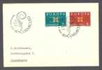 Luxembourg 1963 FDC Cover Europa CEPT Sent To Denmark - FDC