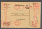 Denmark Adressekort Bulletin D'Expedition Freight Bill Paketkarte VESTERBRO Postkontor 1962 Mult. Red Cancels (II) - Covers & Documents