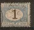 1870-74 REGNO USATO SEGNATASSE 1 LIRA - RR3291 - Taxe