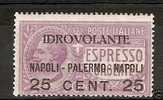 1917 REGNO POSTA AEREA NAPOLI PALERMO MNH ** - RR3272 - Airmail