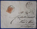 AOSTA PONT S.MARTIN (AO) Cerchio Grande Su 20c. Arancio Umberto I Cifre Grandi Su Lettera Per Pieve Di Teco (IM).  1898 - Oblitérés