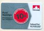 Petro Canada,  CANADA, Carte Cadeau Pour Collection Bilingual # 1 - Treuekarten