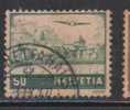 Switzerland 1941 Used Hinged, 50c Air Series, Landscape, Airplane, Aviation, Mountains, Nature - Oblitérés