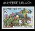 MONTSERRAT 1985. Sea Island Cotton 90c. IMPERF.8-BLOCK   [ungezähnt,non Dentelé,no  Dentado,non Dentellato] - Montserrat