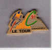 * Pin's  Ville, Sport  CYCLISME  Le  Tour  De  France  91  à  CHASSIEU  ( 69 ) - Ciclismo