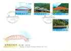 FDC(B) 2010 Taiwan Bridge Stamps (IV) Architecture River Mount - Altri (Terra)