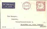 Au024/ Meter-Mail, 2Sh.  19. Jan. 1954. ESA-Bank, Sydney Nach Frankfurt/M. - Storia Postale