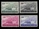 1958 10th Of Commission On Rural Reconstruction Stamps Agriculture Farm Farmer Ox Plow Leaf Hat - Kühe