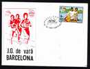 ROWING STAMP ON COVER 1992,RARE CANCELL,OLYMPIC GAMES BARCELONA. - Zomer 1992: Barcelona