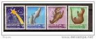 SUISSE.1996..TIMBRES DE NOEL ET FAUNES..  YVERT N° 1525-1528 - Unused Stamps