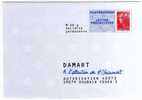 Entier Postal PAP POSTREPONSE Nord Roubaix DAMART Autorisation 40073 N° Au Dos : 10P138 - PAP: Antwort/Beaujard