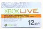 XBox 360, CANADA,  Carte Cadeau Pour Collection # 1 - Gift And Loyalty Cards
