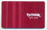 T-J-Maxx , U.S.A.,  Carte Cadeau Pour Collection # 21 - Treuekarten