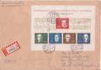 MUSIQUE BLOC BEETHOVEN SUR LETTRE RECOMMANDE POUR LA FRANCE - Used Stamps