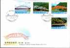 FDC(A) 2010 Taiwan Bridge Stamps (IV) Architecture River Mount - Altri (Terra)