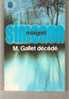 SIMENON - Maigret - M. Gallet Décédé - Le Livre De Poche Simenon N° 2914 - Simenon