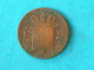 1823 B - 1 CENT / KM 47 ( For Grade, Please See Photo ) ! - 1815-1840: Willem I.