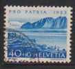 Switzerland Used Hinged 1953, Pro Patria 40+10, Lac Leman, Lake, Water, Nature,  Cat. 4.75pounds - Oblitérés