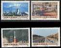 China 1991 T165 Construction Stamps Freeway Rocket Satellite Fertilizer Glass Petrochemical - Glas & Fenster