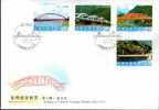 FDC(A) Taiwan 2010 Bridge Stamps (IV) Architecture River Mount - FDC