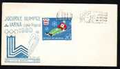 Romania 1980 Special Cover With Flamme Hockey,Olympic Games Lake Placid. - Invierno 1980: Lake Placid