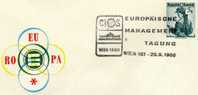 Europäisches Managment Tagung 1961 Österreich 894+ Sonderbrief 1€ CEPT - Mitläufer Wiener Rathaus - Europagespräch - Lettres & Documents