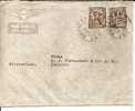 Irl002c/ IRLAND -   Brief, Wappen, Mi.Nr.75 (2 X) Commercially Used To Switzerland (Brief, Cover, Letter) - Briefe U. Dokumente