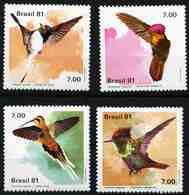 Brazil 1981 Mi.No. 1823 - 1826 Birds Vogel Hummingbirds  4v  MNH** 6,50 € - Segler & Kolibris