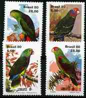 Brazil 1980 Mi.No. 1789 - 1792 Brasilien Papageien Parrots LUBRAPEX ’80 Lissabon 4v  MNH**   7,50 € - Papagayos