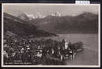 Oberhofen Mit Eiger, Mönch Und Jungfrau (2388) - Oberhofen Am Thunersee