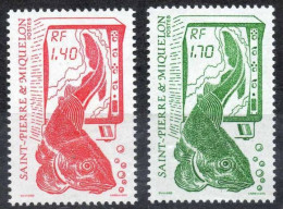 SAINT-PIERRE Et MIQUELON : La Pêche : Méthode Moderne De Détection - Morue - Poisson - Unused Stamps