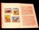 Folder 1986 Postal Service Stamps Plane Computer Map Globe Motorbike Motorcycle Postman - Informatique
