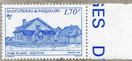 SAINT-PIERRE Et MIQUELON : Image Du Passé : MIQUELON (vue Des Villes Et Villages) - Architecture - Unused Stamps