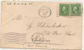 US - 3 -  VF 1915 COVER From SACRAMENTO, CAL To AUBURN - Covers & Documents