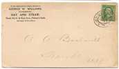 US - 3 -  VF 1898 VF Clear And Fancy COVER From BROOKLYN  Dated At Back - Cartas & Documentos