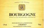 Etiquette [neuve] De Vin Bourgogne - Mortet - Bourgogne