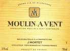 Etiquette [neuve] De Vin Moulin à Vent - Mortet - Bourgogne