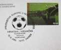 2008 CROATIA CANCELATION ON POSTAL CARD CROATIA - GERMANY MATCH ON UEFA EURO 08 SOCCER FOOTBALL FUSSBALL - UEFA European Championship