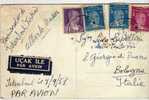 3318  Postal, Aérea, TURKIA, Turquía, Istanbul , Estambul, 1951 Obelisco Egipcio - Brieven En Documenten
